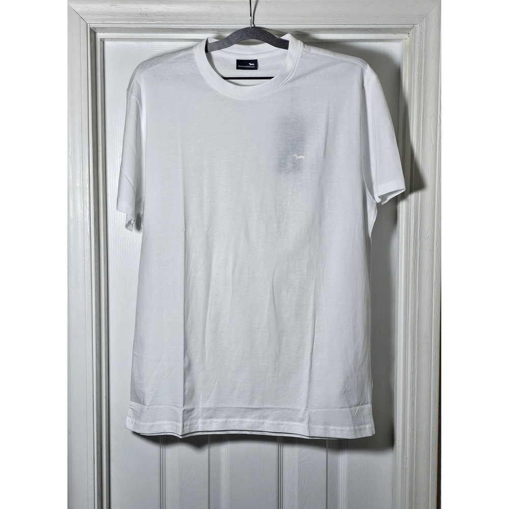 Harmont & Blaine Dachshund T Shirt Men's Size XL Short Sleeve Tee White